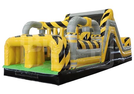 Construction themed inflatable obstacle course rental in Charlotte NC
